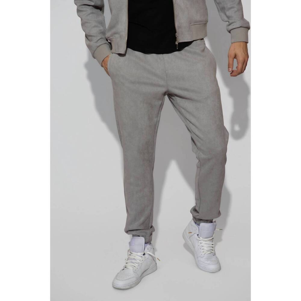 NEW MONFRERE noah butter suede pants in cool grey